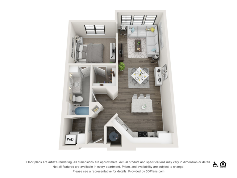 A1 floor plan - The Lodge at Hamlin apartments in Winter Garden FL
