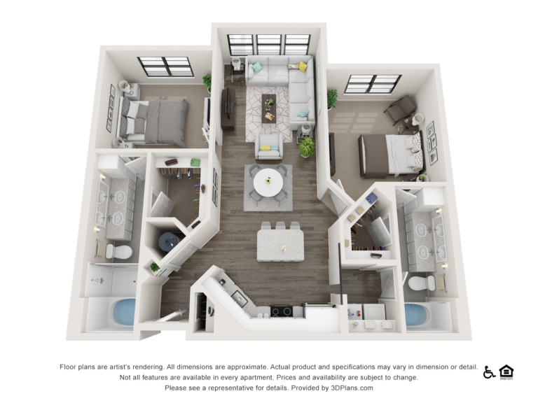 B1 floor plan - The Lodge at Hamlin apartments in Winter Garden FL